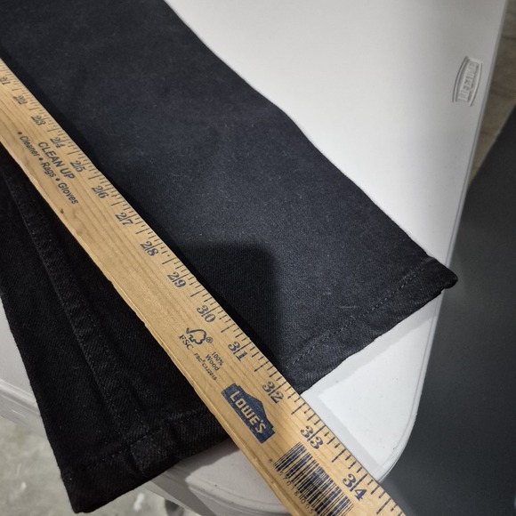 Vtg Harley Davidson Jeans Womens 6 Black Bootcut Denim Western Biker Cowgirl Y2K - Picture 10 of 11